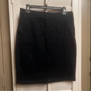 Denim pencil skirt